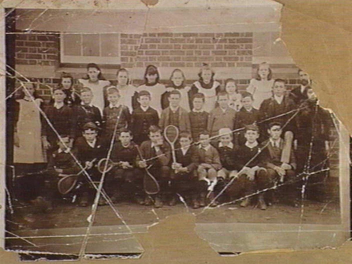 Box Hill (?) State School class portrait (c. 1890)