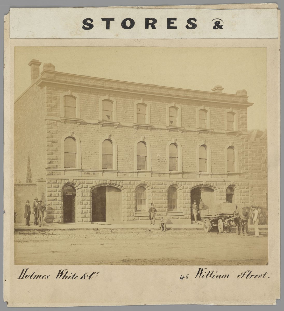 Holmes White & Co. William Street, Melbourne City (1861)