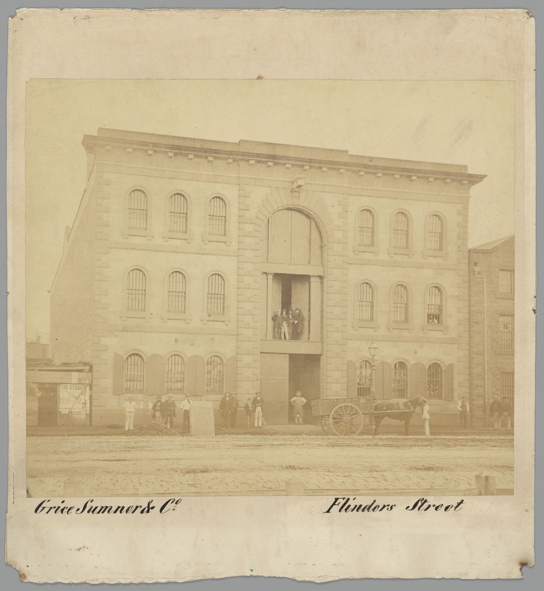 Grice Sumner & Co. Flinders Street, Melbourne City (1861)