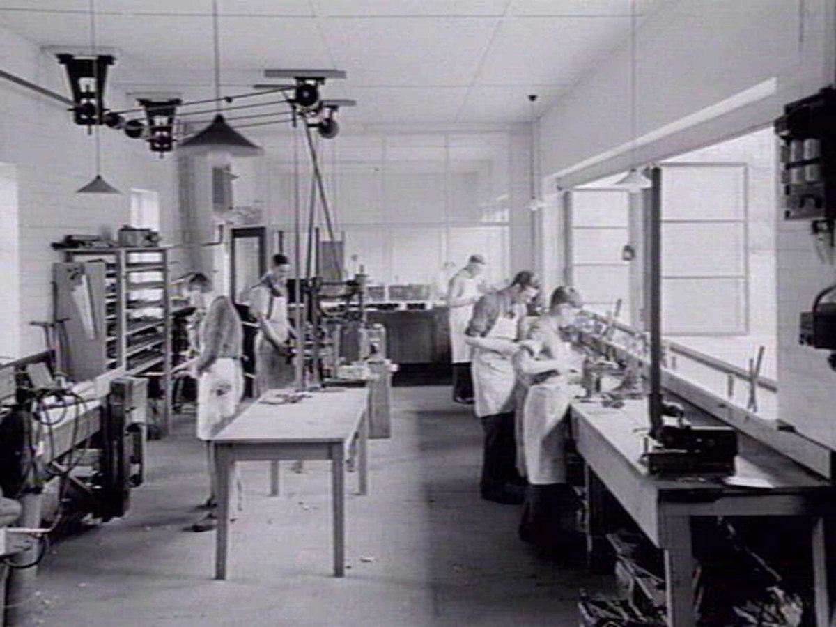 Splint depart and workshop of Children's Hospital, Rathdowne Street, Carlton (c. 1936)