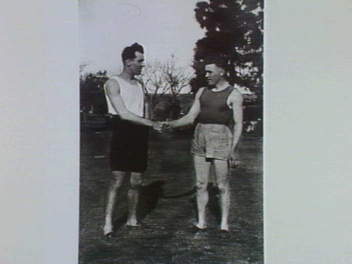 Mick Kanis at annual Kastellorizon picnic where a mile race was run. 1920 in Melbourne