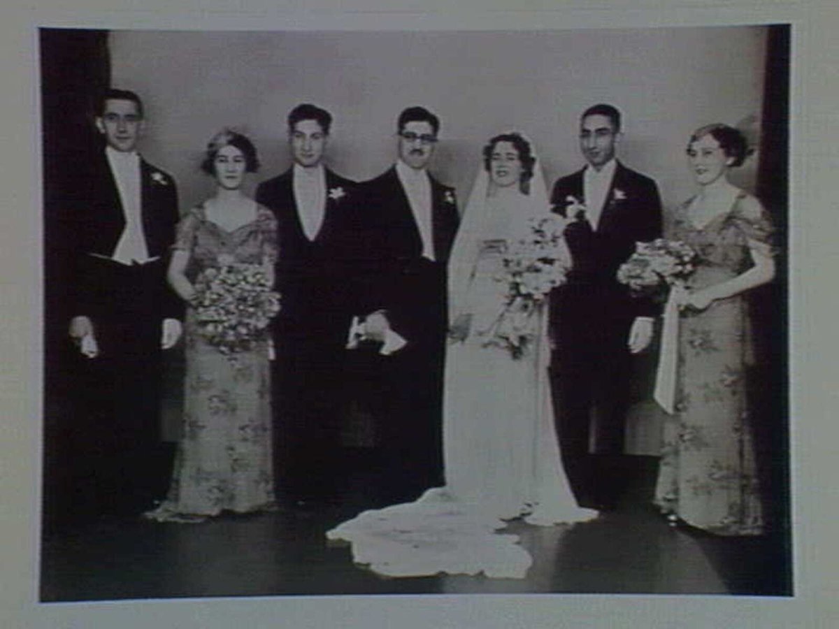 Frank and Nell Khyat's wedding. St. Joseph's Port Melbourne, 1936