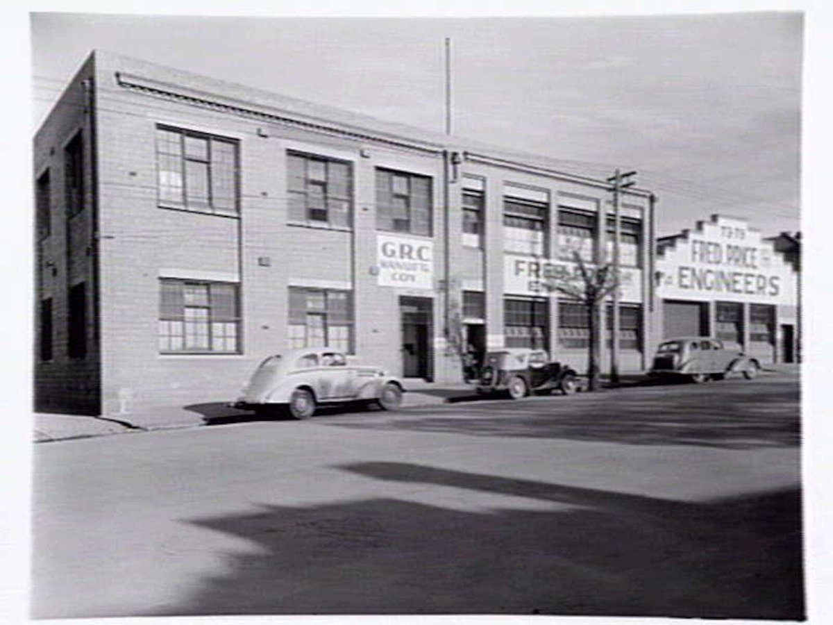 GRC Manufacturing Co. and Fred Price Engineers, 65-79 Barry Street, Carlton (c. 1941)