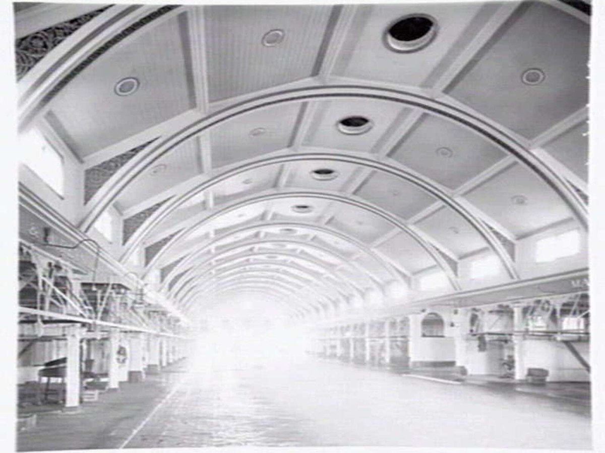 Inside the Meat Market, North Melbourne (c. 1941)