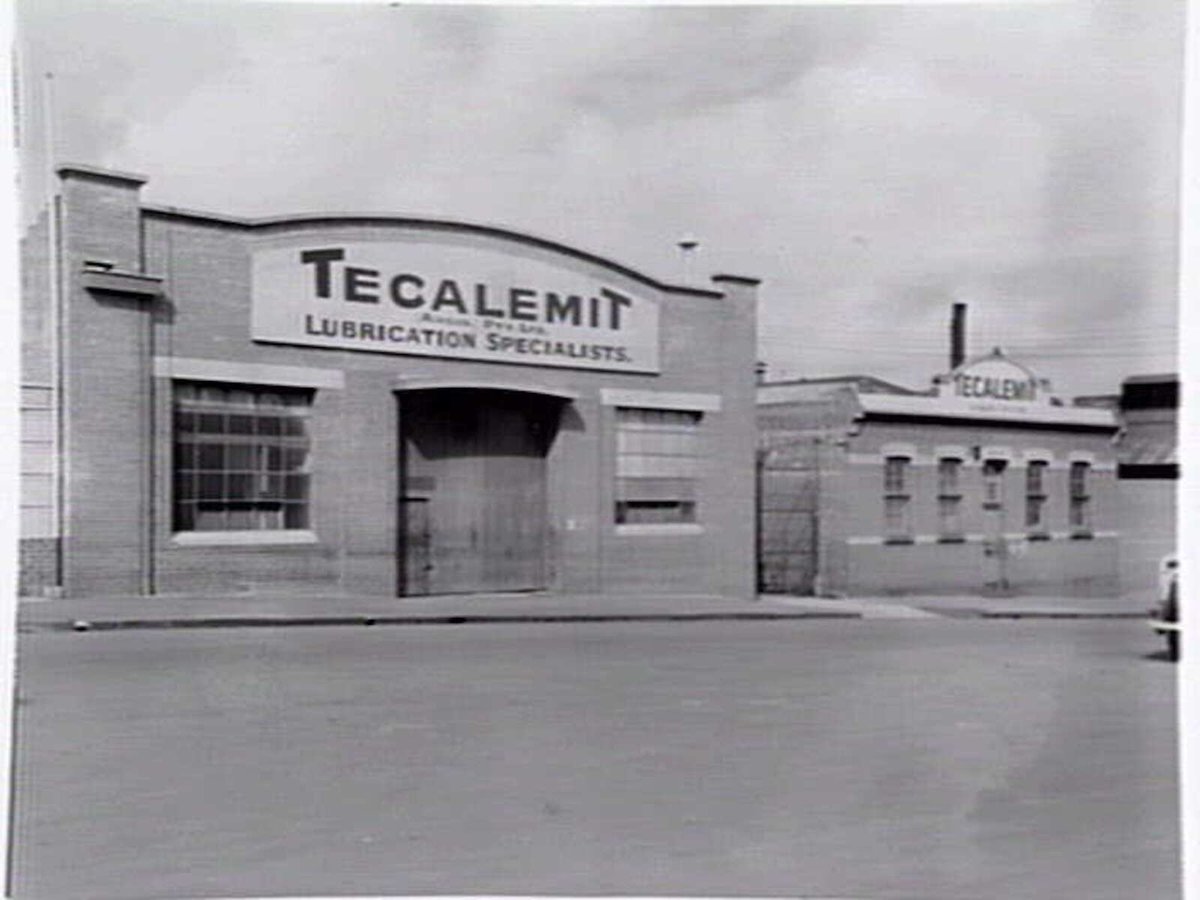 Tecalmit Lubrication Specialists, 14 Villiers Street, North Melbourne (c. 1943)