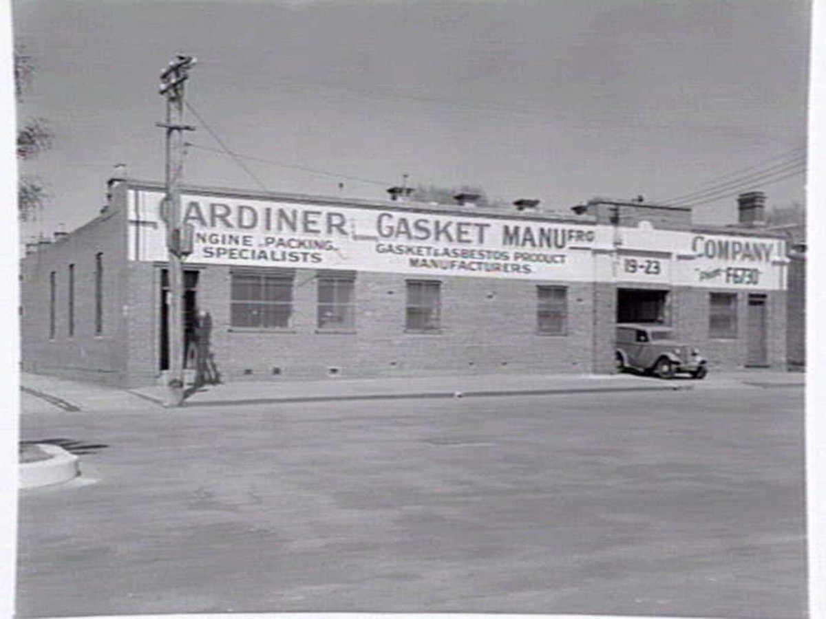 Gardiner Gasket Manufacturing Company, 19 Faraday Street, Carlton (c. 1943)