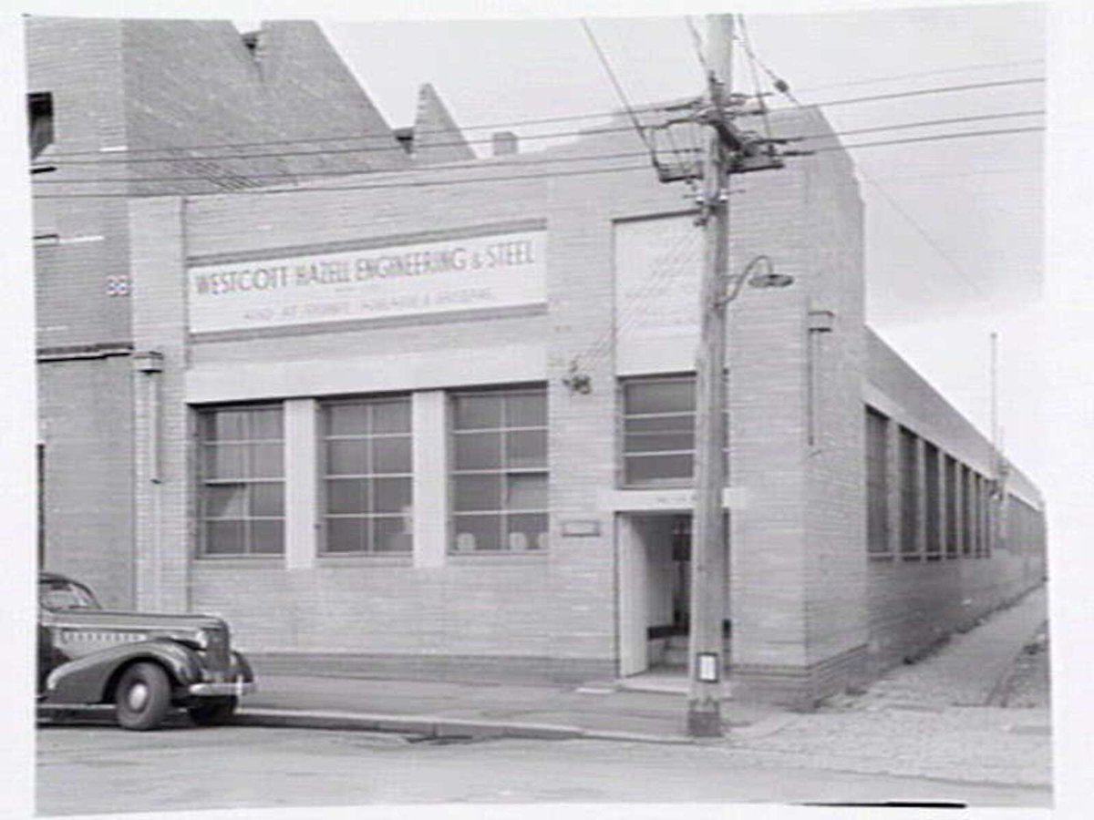 Exterior of Westcott Hazell Engineering & Steel Co., 48 Gipps St., Collingwood (1946)