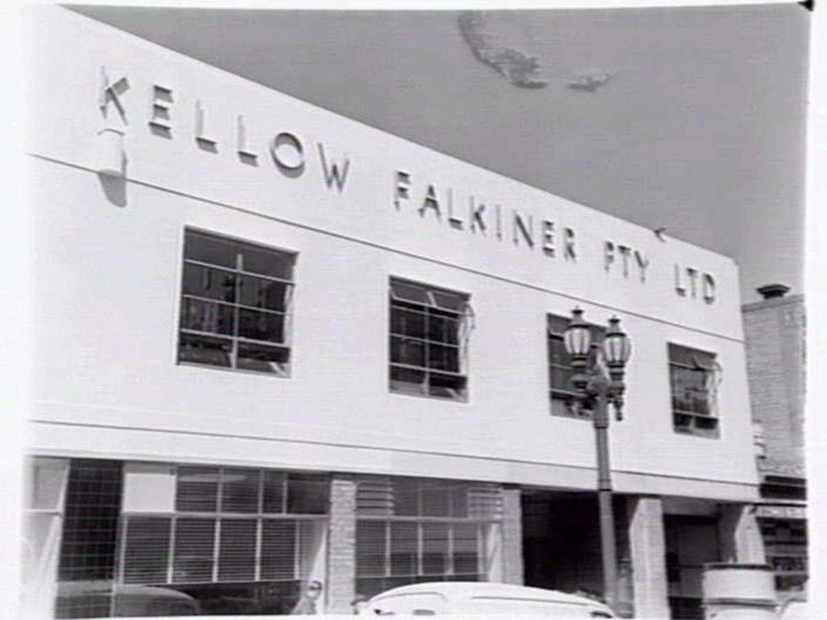 Kellow Falkner Pty. Ltd., 206-218 Russell St., Melbourne, Motor sales, repairs, Melbourne City (1948)