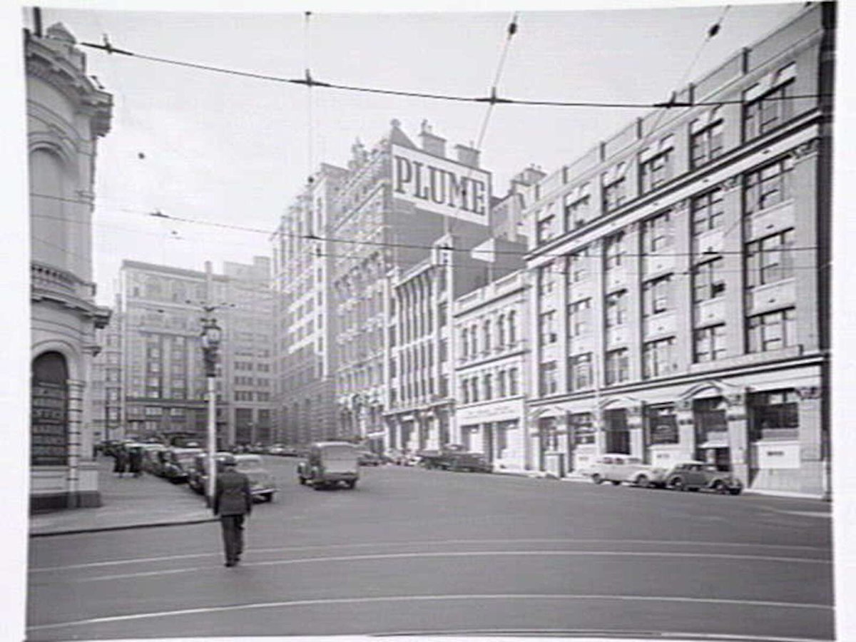 Market Street, looking north from Flinders Street, Melbourne City (1949)