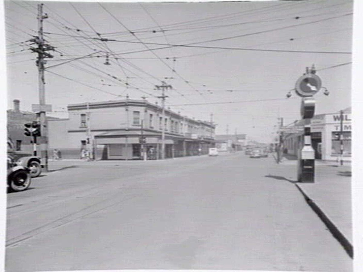 Victoria St., Richmond, at intersection with Church St (c. 1949)