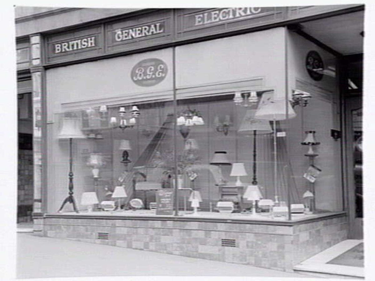 British General Electric Co. store, 388 Bourke Street, Melbourne, Melbourne City (c. 1950)