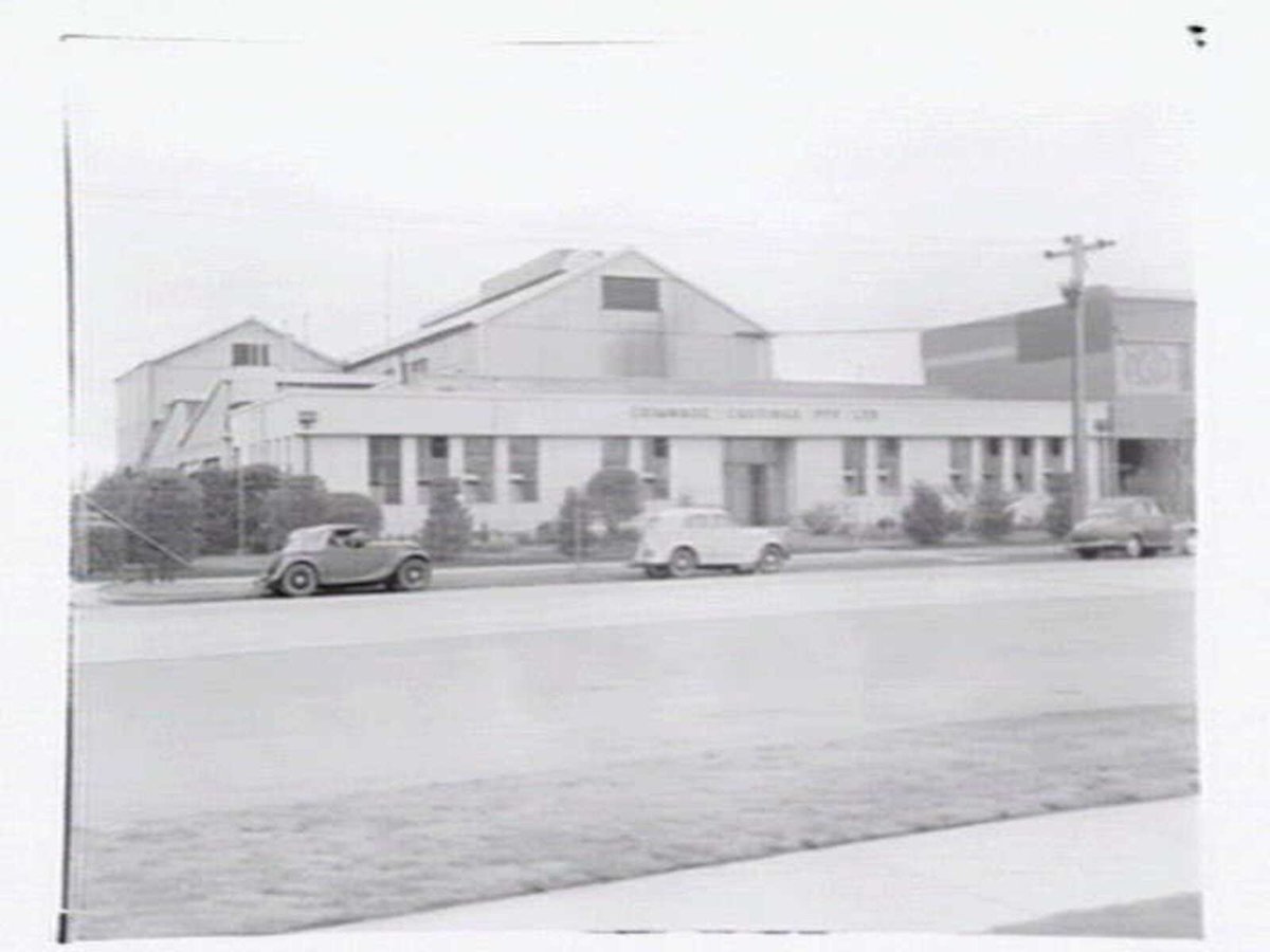 Grimwade Castings Pty. Ltd., factory exterior, Williamstown Road, Port Melbourne West (c. 1950)