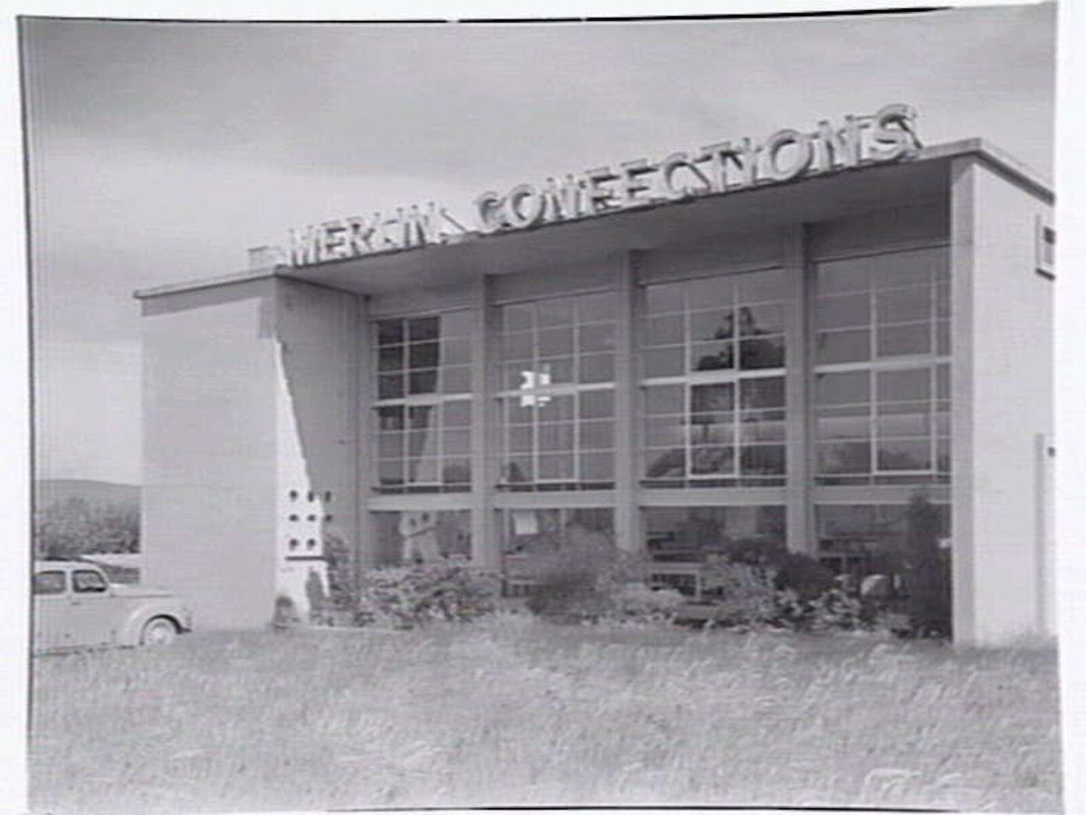 Merlin Confections office and factory at 32 Maroondah Highway, Ringwood (c. 1951)