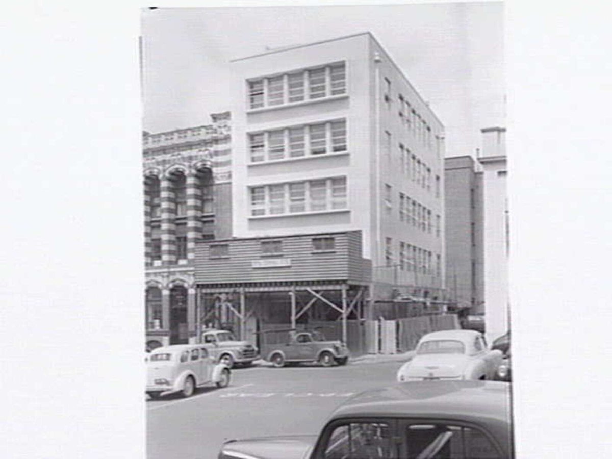 Construction of a Melbourne building by Prentice Builders P/L. Johnson and Phillips, electrical engineers and cable makers building (c. 1951)