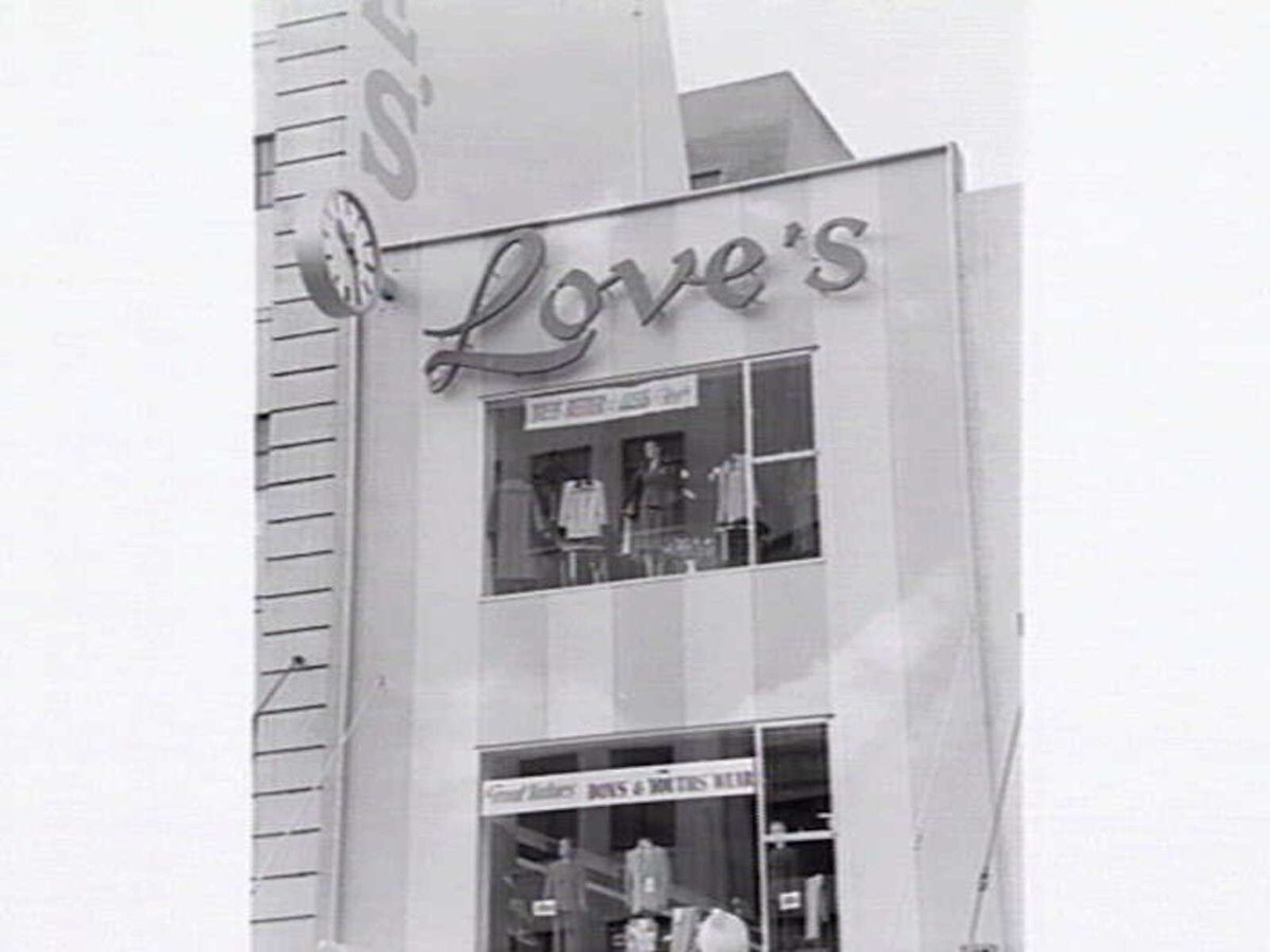 E. Love & Co., Drapers, 185 Bourke Street, Melbourne, Melbourne City (c. 1952)
