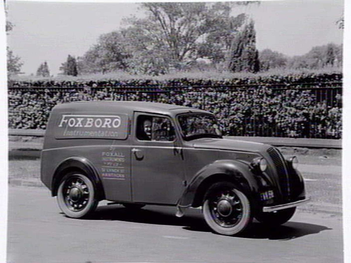 Service van for Foxboro Instrumentation, Foxall P/L, Hawthorn (c. 1953)
