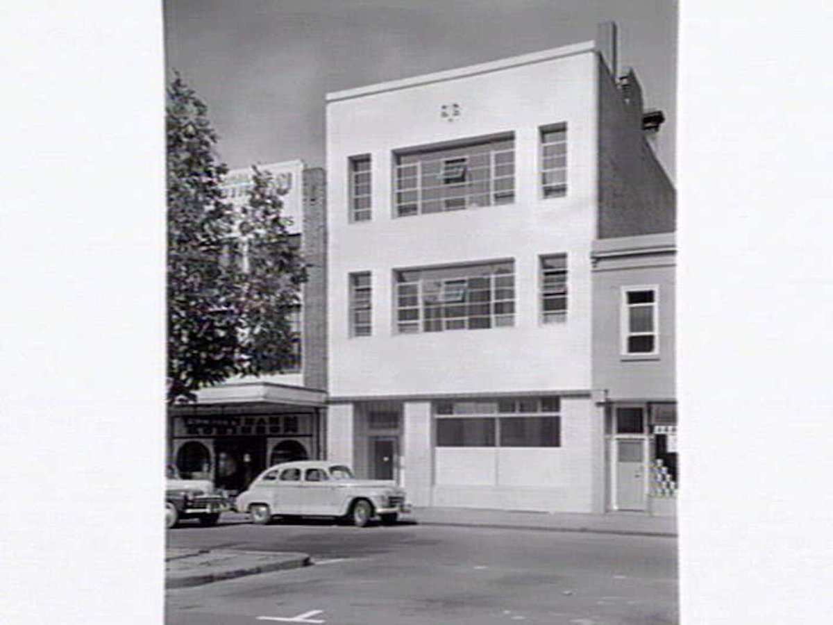 Offices of wool buyers J.R. Bennett & Co., E. Segard and Pittwool P/L at 181-183 King St., Melbourne, Melbourne City (c. 1953)