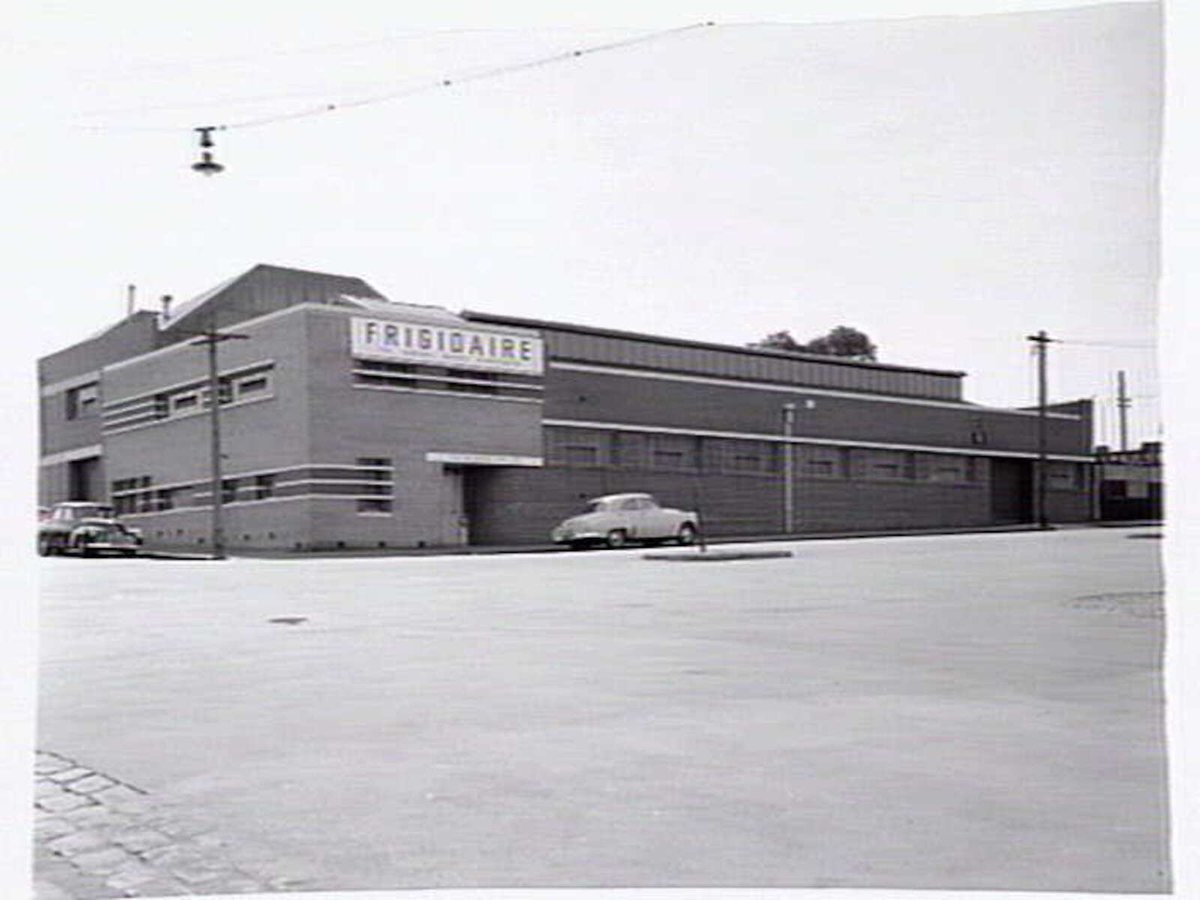 Frigidaire R. R. Wickers Pty. Ltd. factory, 644 Victoria Street, North Melbourne (c. 1954)