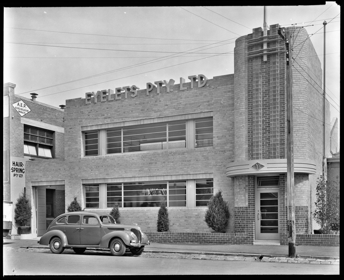 Exterior, Eyelets Pty. Ltd., Green Street, Prahran (1939)