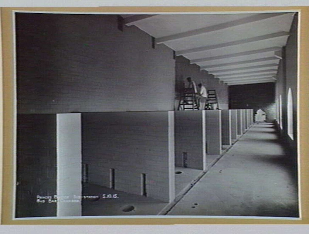 Princes Bridge Sub-Station. Bus Bar Chamber, Melbourne City (1915)
