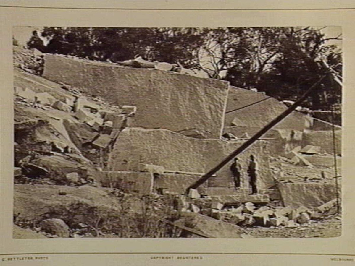 Granite Quarries Mount Alexander 83 Miles N.N.W. from Melbourne (1870–80)
