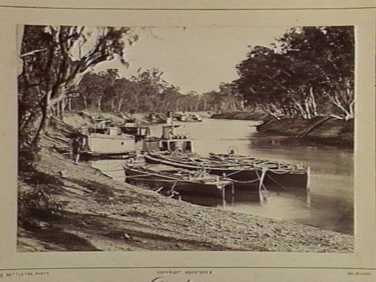 Echuca. Steam Boats on the Murray 156 Miles N. from Melbourne (1870–80)