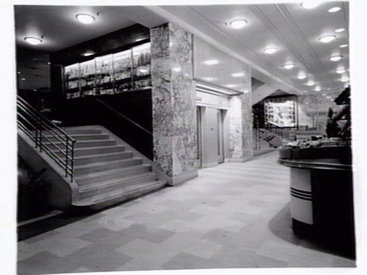 Interior of ground floor Coles', 299-307 Bourke Street, Melbourne designed by Harry Norris, Melbourne City (c. 1940)