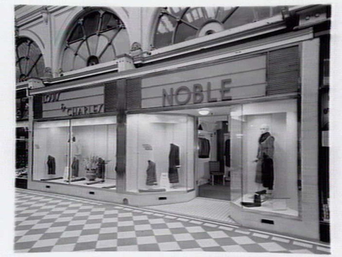 Louis & Charles Noble, tailors and menswear, Royal Arcade, 335 Bourke Street, Melbourne, Melbourne City (c. 1943)