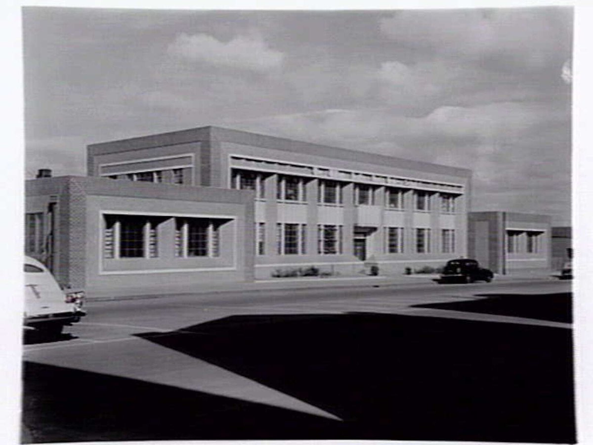 William Angliss Food Trades School, LaTrobe Street, Melbourne, designed by Percy Everett, Melbourne City (c. 1941)