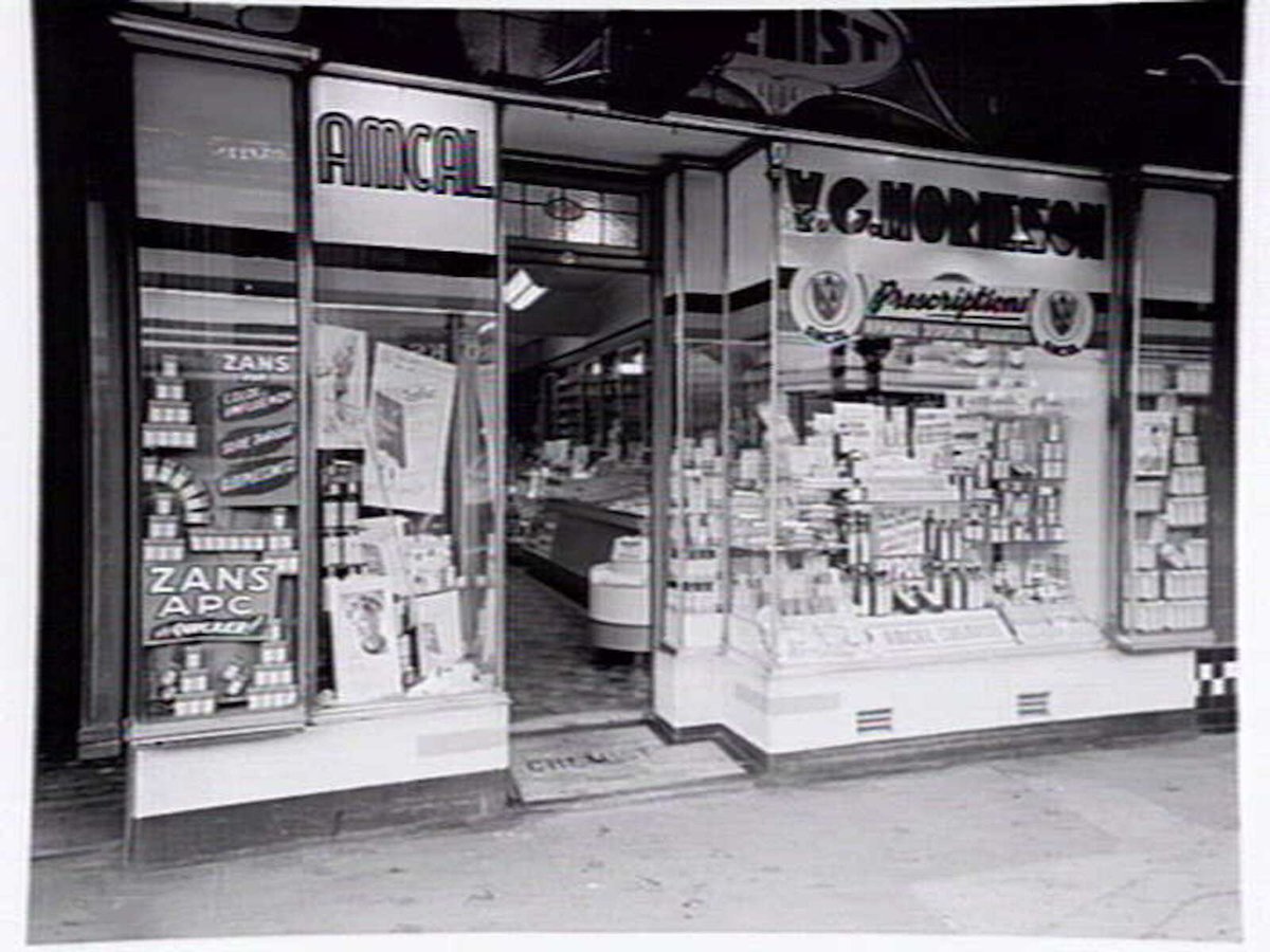 V.C. Morieson, AMCAL Chemist, 116 Glenferrie Rd. Malvern (1947)