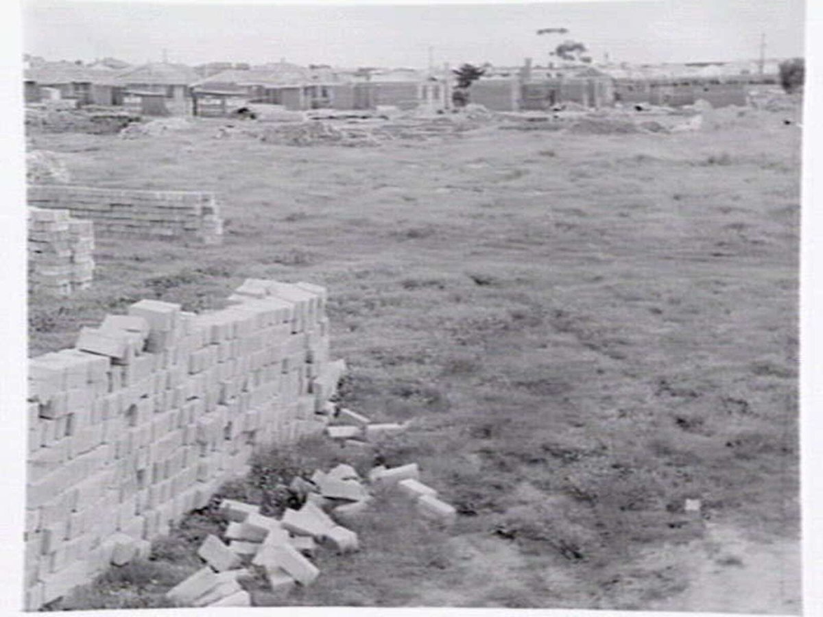Houses under construction, Ashburton estate of Housing Commission? (1949)