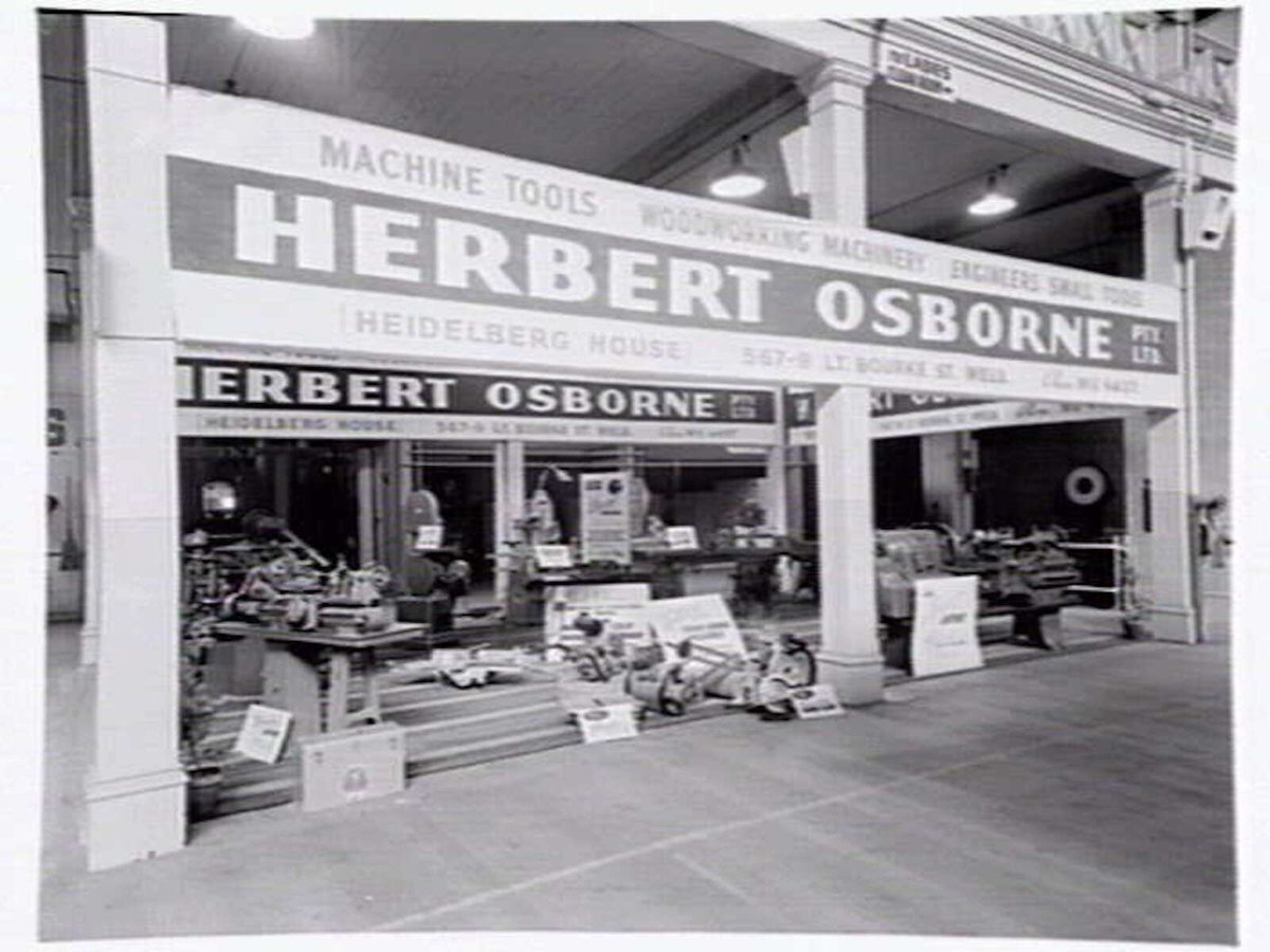 Display for Herbert Osborne Pty. Ltd., 567-9 Lt. Bourke St. at Exhibition buildings, Carlton (1951)