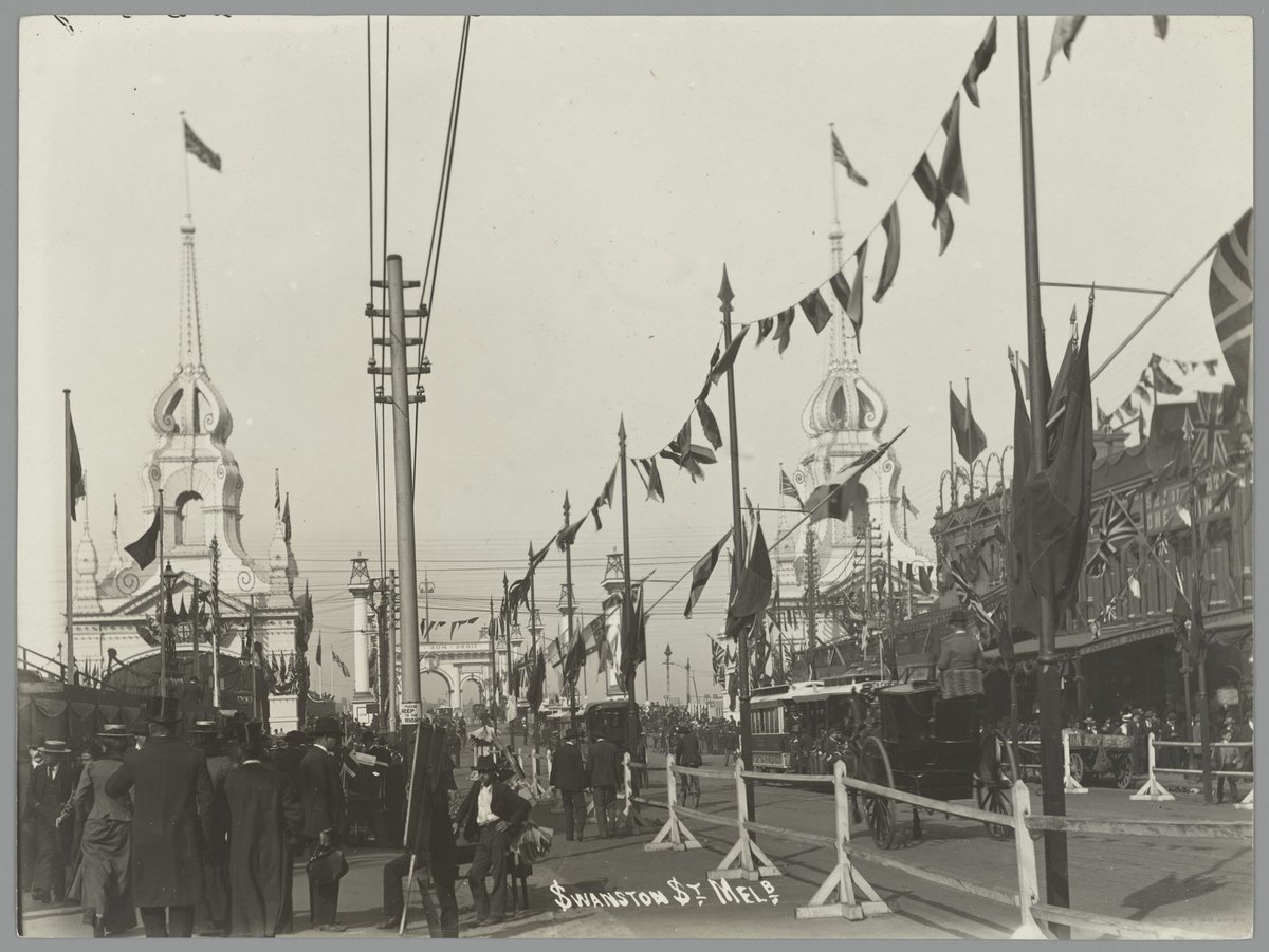 Swanston St. Melb. [i.e. Melbourne], Melbourne City (1939)