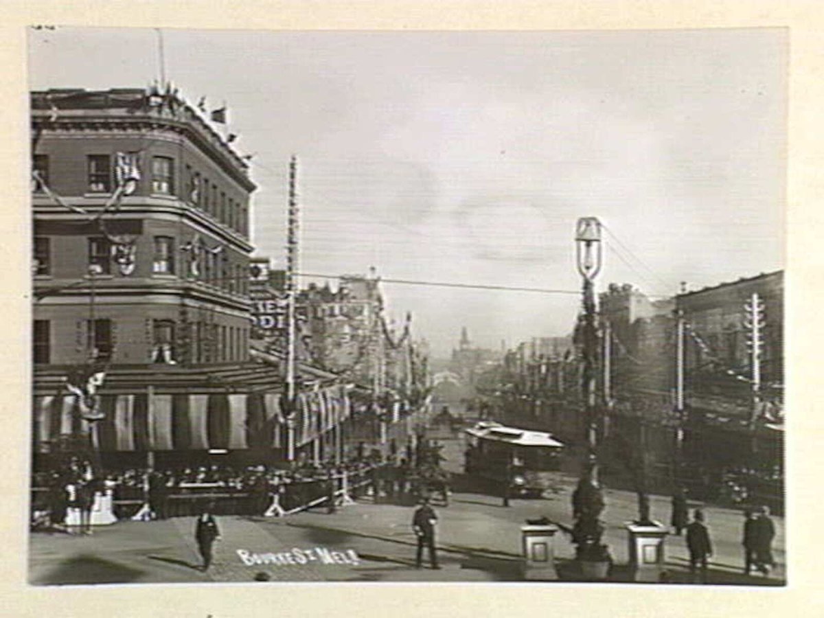 Bourke St. Melb. [i.e. Melbourne], Melbourne City (1939)