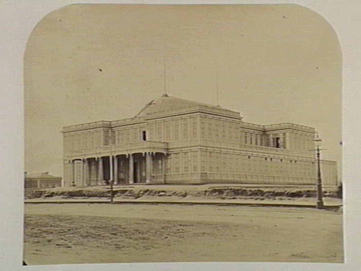 Exhibition Building. Melbourne, Carlton (c. 1858)