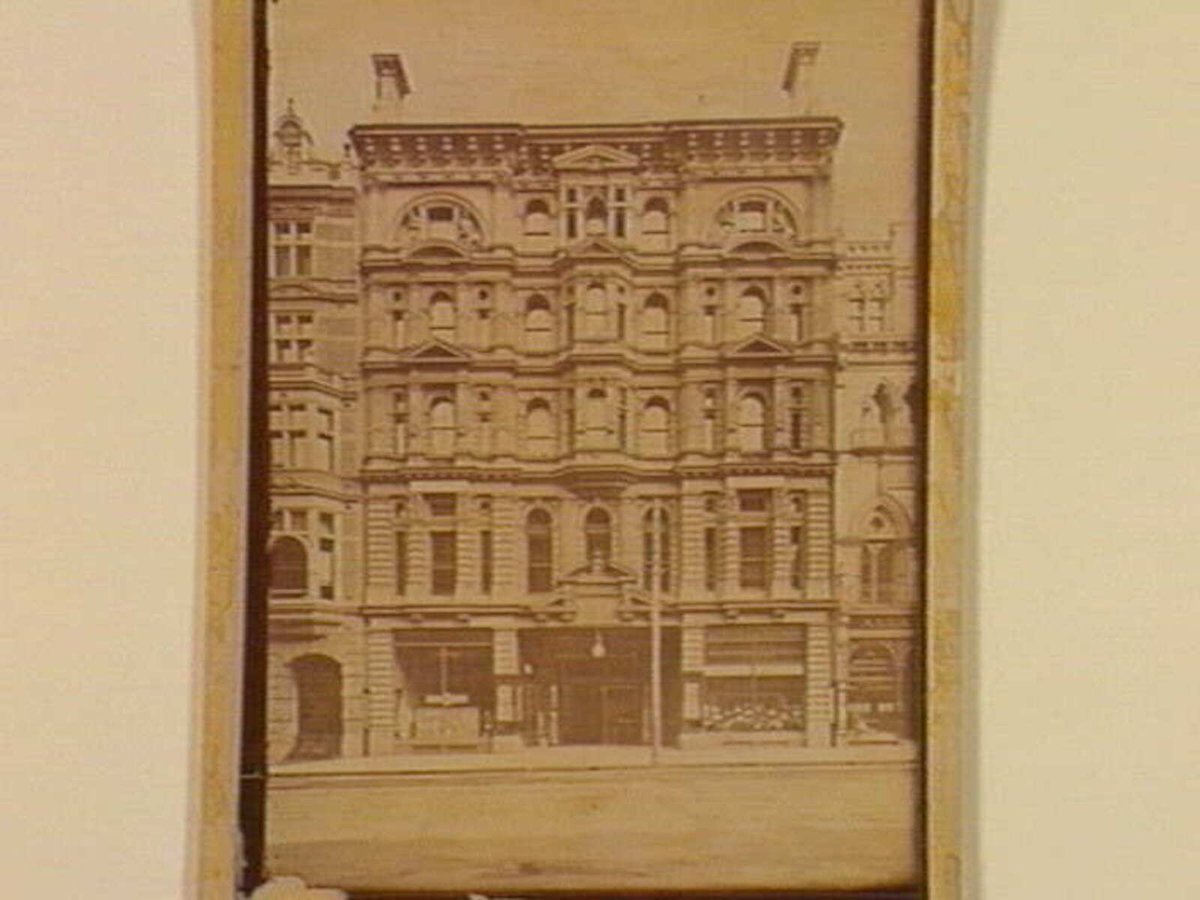 Exterior view of Block Arcade, Collins Street, Melbourne City (c. 1890)