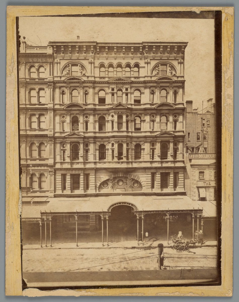Exterior view of Block Arcade, Elizabeth Street, Melbourne City (c. 1890)
