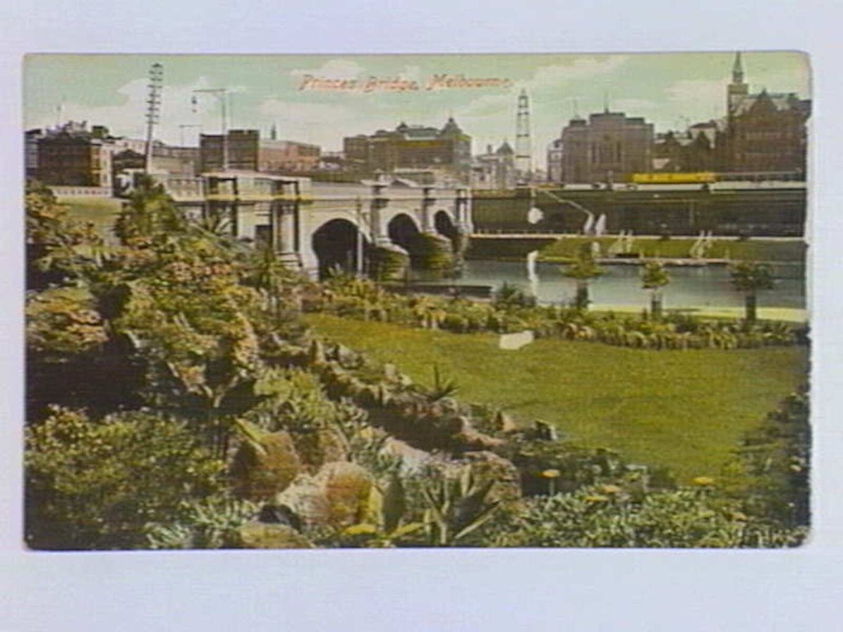 Princes Bridge, Melbourne, Melbourne City (c. 1907)