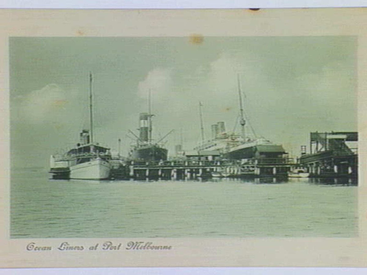 Ocean Liners at Port Melbourne (c. 1910)