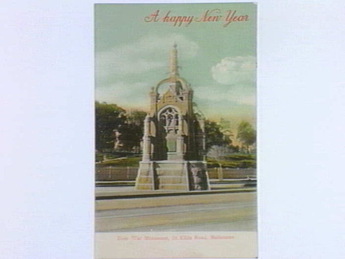Boer War monument, St. Kilda Road, Melbourne, Melbourne City (c. 1906)