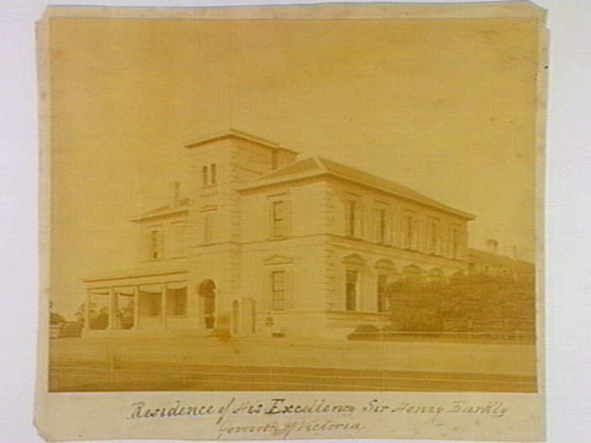 Residence of His Excellency Sir Henry Barkly Governor of Victoria [Toorak House] (1861)