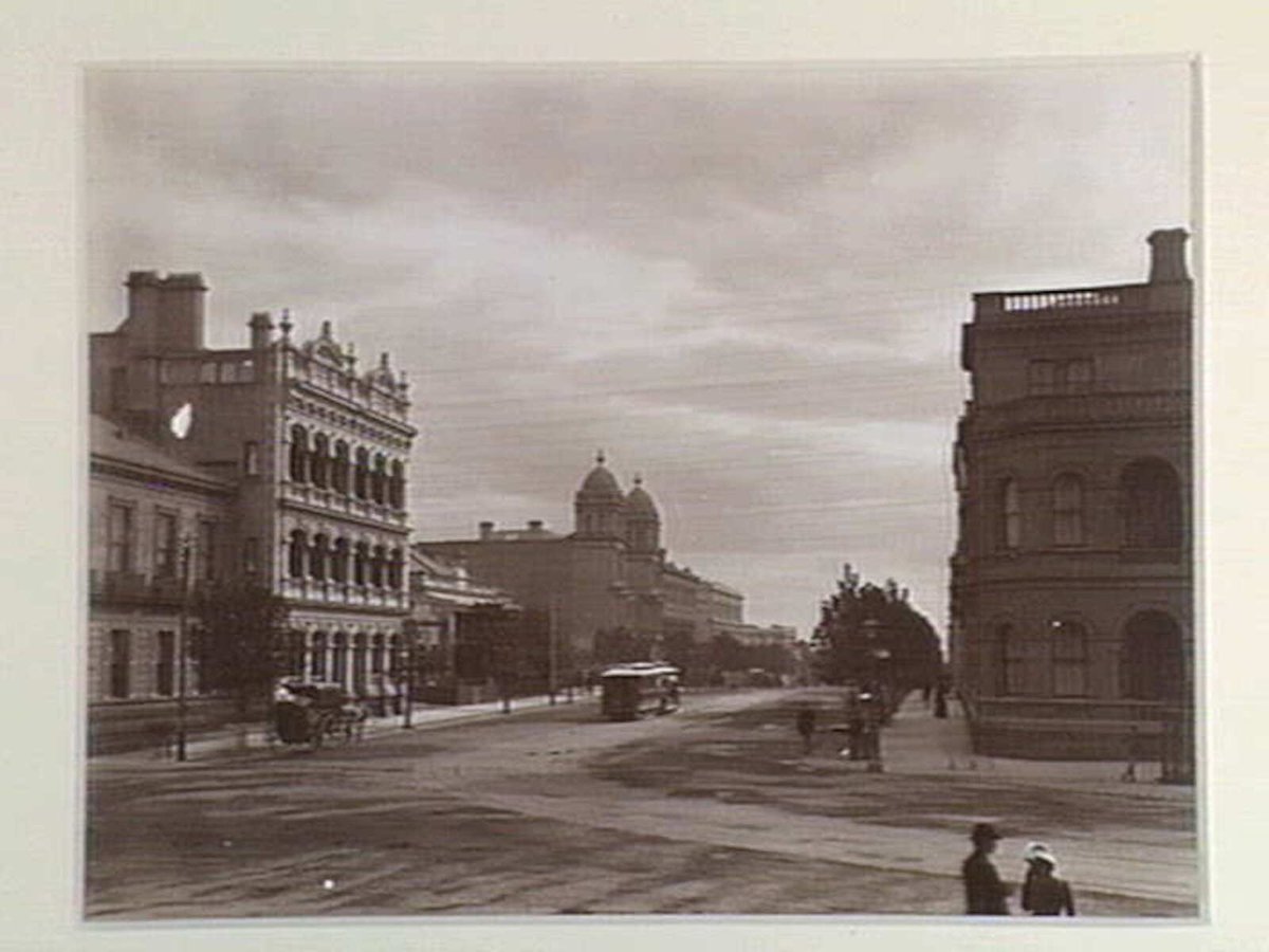 Collins St. from Treasury, Melbourne City (1876–94)
