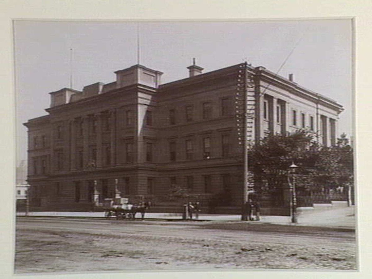 Customs House Flinders St. West, Melbourne City (1876–94)