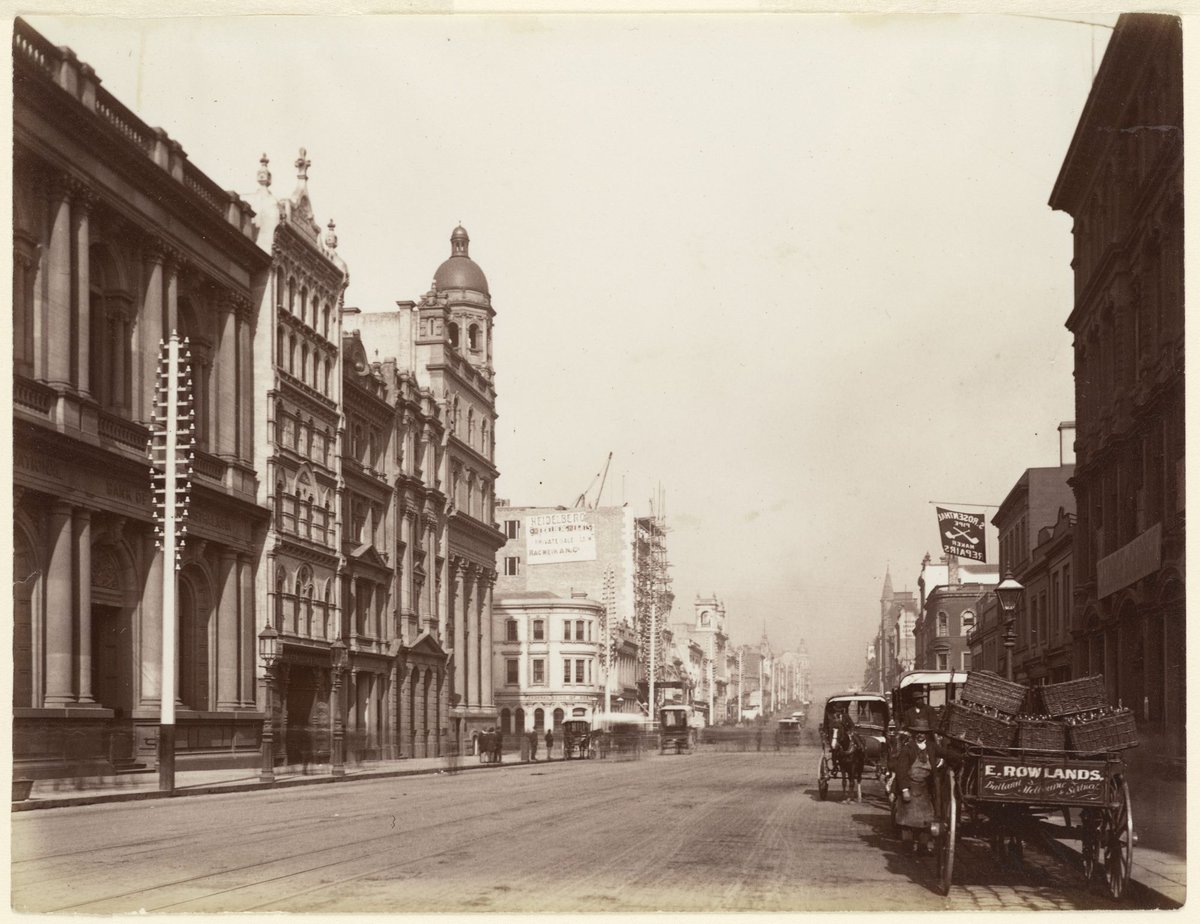 Collins St. looking west, Melbourne City (1876–94)