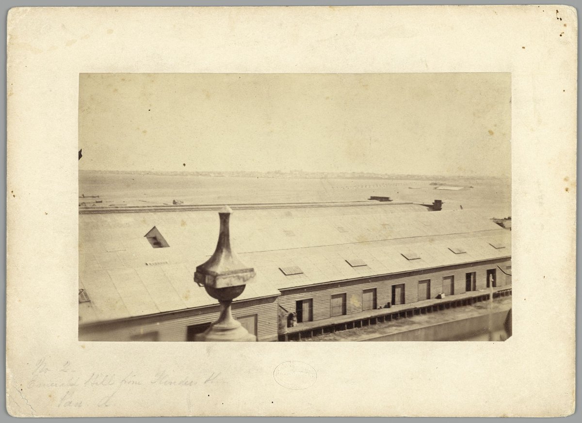 Emerald Hill from Flinders St, South Melbourne (c. 1863)