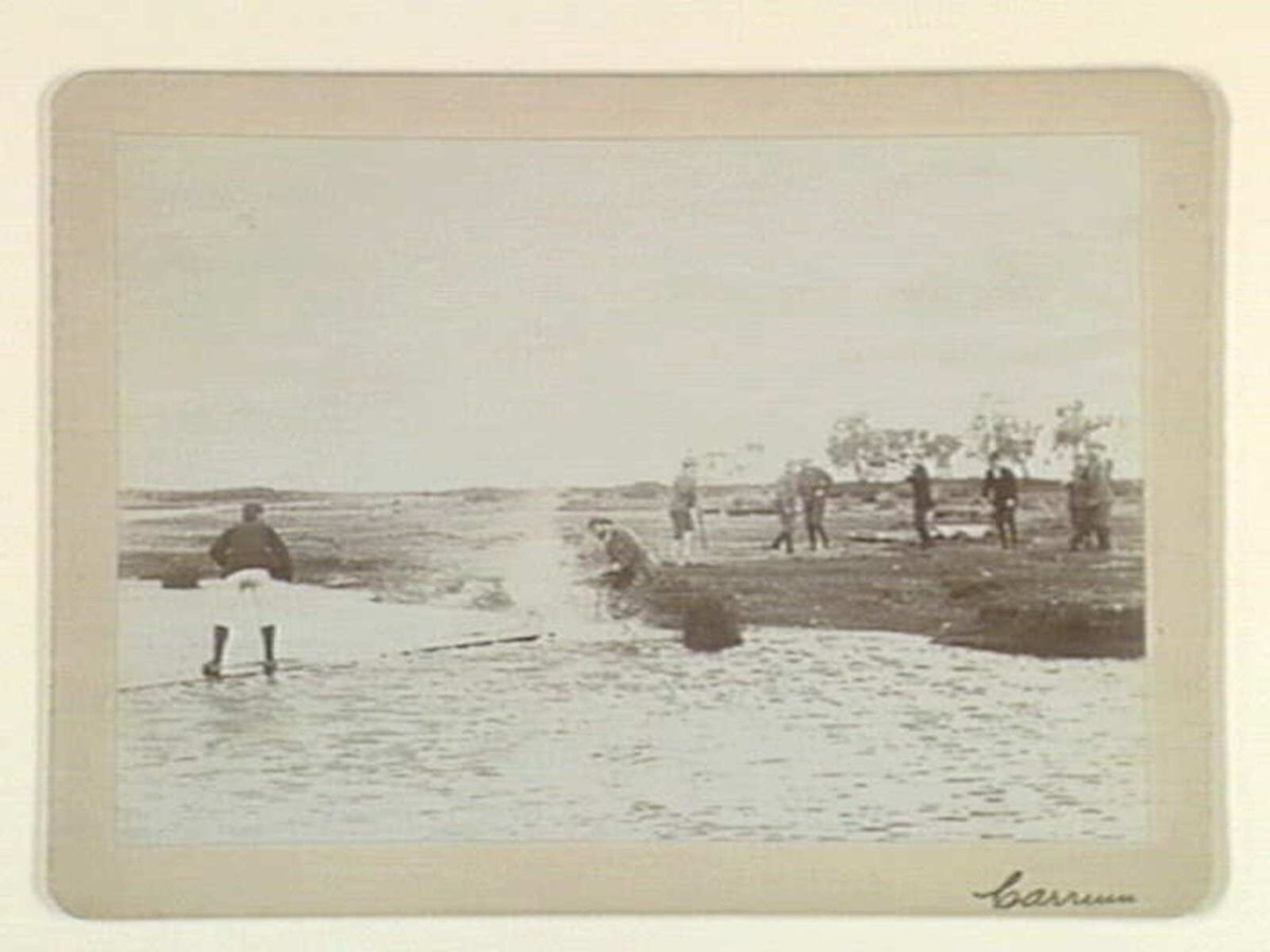 Cheltenham Cycle Club 1897 Near mouth of Patterson River [Carrum] (c. 1897)