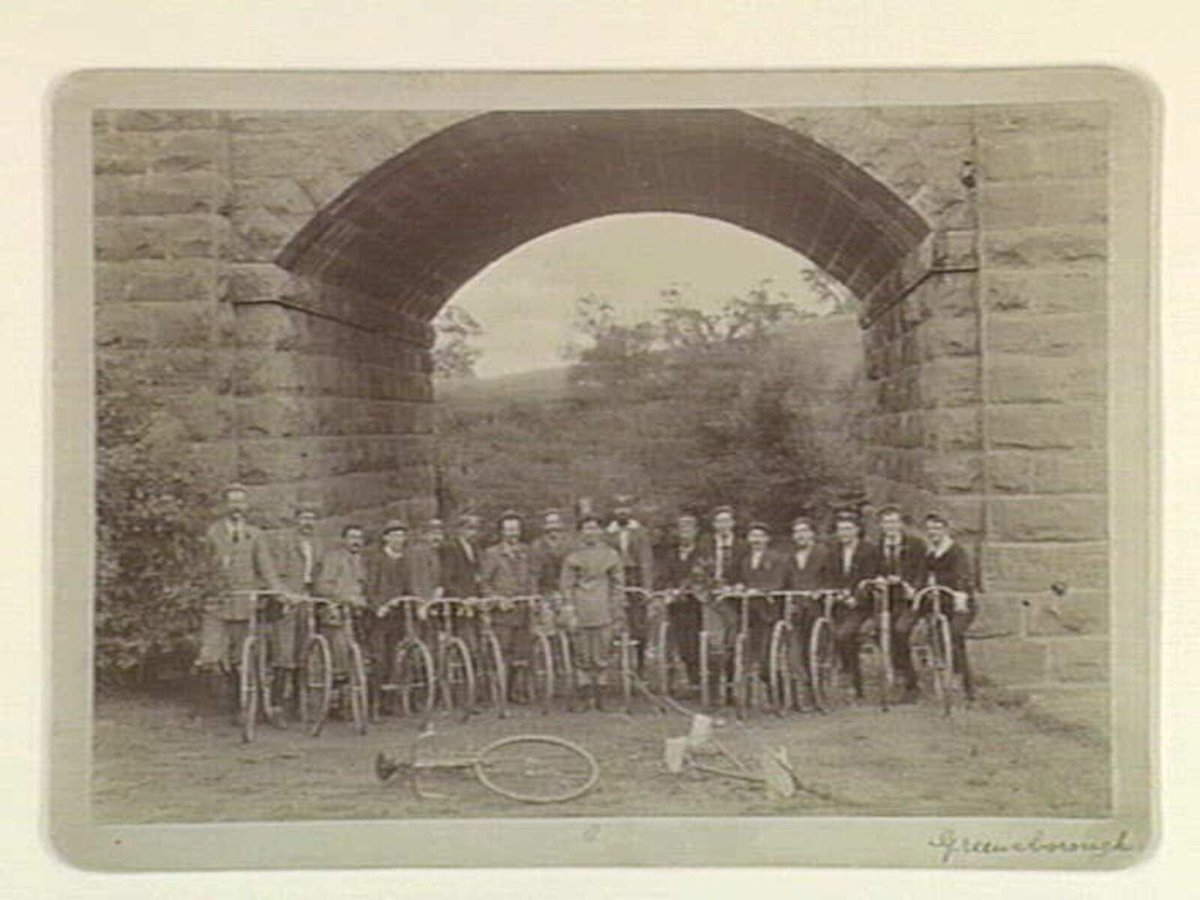 Cheltenham Cycle Club outing 1897, Greensborough (c. 1897)