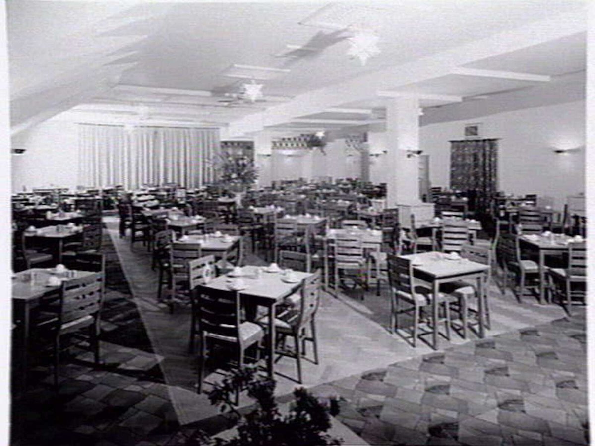 Ambassador's Cafe, Basement, Capitol House, 109-111 Swanston Street, Melbourne - interior, Melbourne City (1937–43)