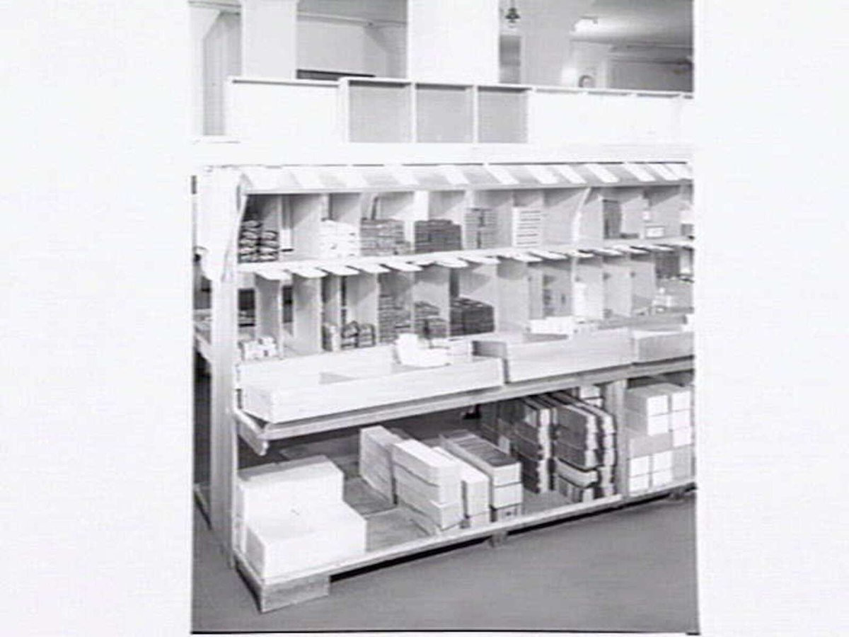 Cigarette production line at W.D. & H.O. Wills, 411-423 Swanston Street, Melbourne, Melbourne City (1947)
