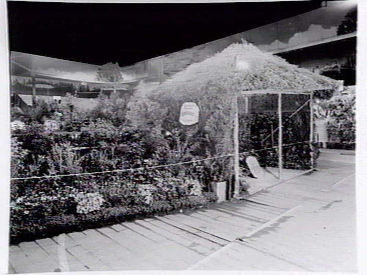 Garden display by C.H. Isaac, Carnegie, at garden show (1947)